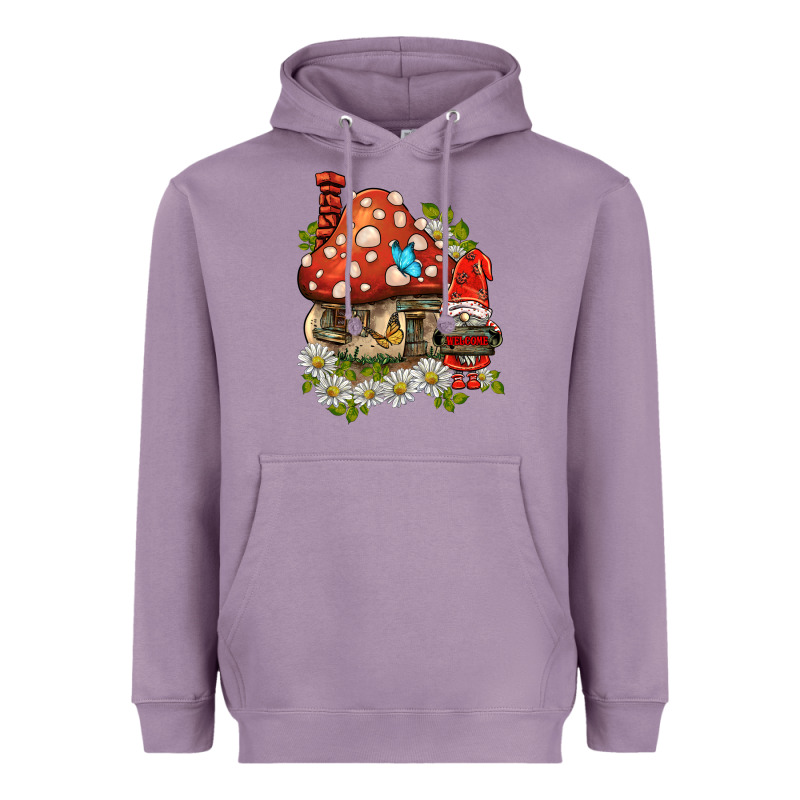 Welcome Gnome Ladybug Heavyweight Hoodie by BarkalooDesign | Teevron