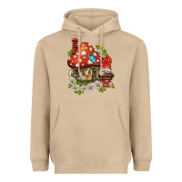 Mushroom welcome gnome ladybug Heavyweight Hoodie - BarkalooDesign