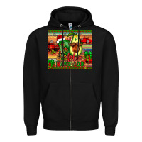 Black feliz navocado Zipper Hoodie - JahusDesignShop