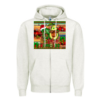 Oatmeal Heather feliz navocado Zipper Hoodie - JahusDesignShop
