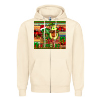 Sandshell feliz navocado Zipper Hoodie - JahusDesignShop