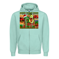 Seafoam feliz navocado Zipper Hoodie - JahusDesignShop