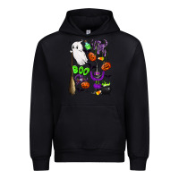 Black cute ghost Urban Hoodie - LillyAllenDesigns