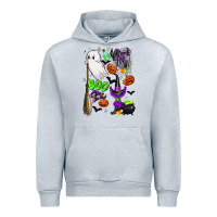 Heather Grey cute ghost Urban Hoodie - LillyAllenDesigns