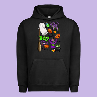 Cute Ghost Urban Hoodie Designed By Lillyallendesigns
