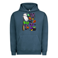Pigment Midnight Navy cute ghost Urban Hoodie - LillyAllenDesigns