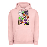 Pigment Salmon cute ghost Urban Hoodie - LillyAllenDesigns