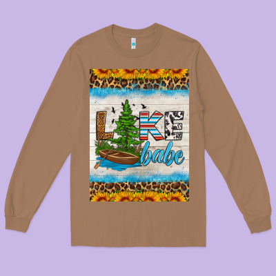 Lake Babe Air Freshener Long Sleeve Tee Designed By Hra Design Shop