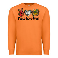 Carrot peace love west Premium Sweatshirt - BarkalooDesign