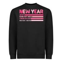Black 2024 new year Heavyweight Sweatshirt - MaliasSmallBusiness