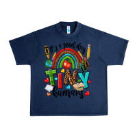 Navy it s a good day tiny humans Urban Heavy Tee - texasbilliewilder