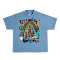 Pebble Blue it s a good day tiny humans Urban Heavy Tee - texasbilliewilder