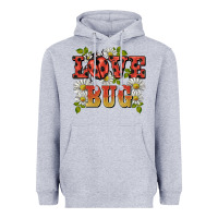 Heather Grey ladybug love bug Heavyweight Hoodie - BarkalooDesign