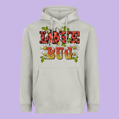 Ladybug Love Bug Heavyweight Hoodie Designed By Barkaloodesign