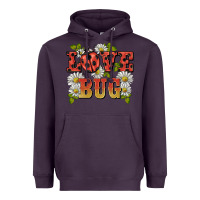 Plum ladybug love bug Heavyweight Hoodie - BarkalooDesign