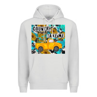 Dove Grey country roads take me home Premium Hoodie - MaliasSmallBusiness