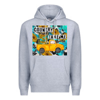 Heather Grey country roads take me home Premium Hoodie - MaliasSmallBusiness