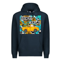 Navy country roads take me home Premium Hoodie - MaliasSmallBusiness