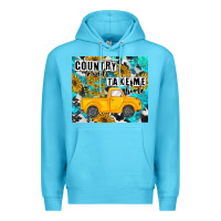 Ocean Blue country roads take me home Premium Hoodie - MaliasSmallBusiness