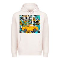Pale Pink country roads take me home Premium Hoodie - MaliasSmallBusiness