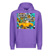 Purple country roads take me home Premium Hoodie - MaliasSmallBusiness