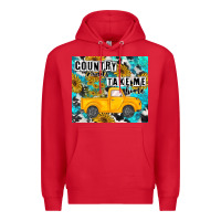 Red country roads take me home Premium Hoodie - MaliasSmallBusiness
