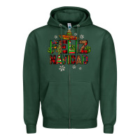 Sports Green feliz navidad Zipper Hoodie - JahusDesignShop