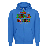 True Royal feliz navidad Zipper Hoodie - JahusDesignShop
