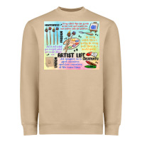 Mushroom artist life Heavyweight Sweatshirt - MaliasSmallBusiness