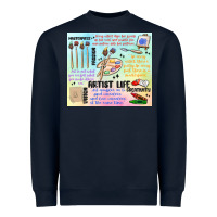 Navy artist life Heavyweight Sweatshirt - MaliasSmallBusiness