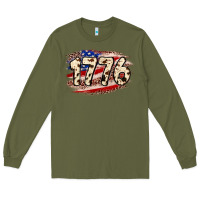 Army Green 4th of July 1776 Long Sleeve Tee - Neo Western