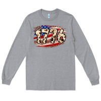 Heather Grey 4th of July 1776 Long Sleeve Tee - Neo Western