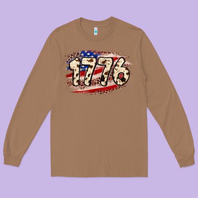 4th Of July 1776 Long Sleeve Tee Designed By Neo Western