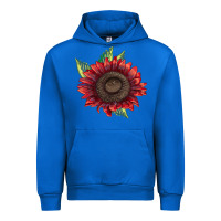 Cobalt ProCut Red Sunflower Urban Hoodie - LillyAllenDesigns