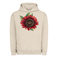 Pigment French Oak ProCut Red Sunflower Urban Hoodie - LillyAllenDesigns