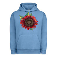 Procut Red Sunflower Urban Hoodie | Teevron
