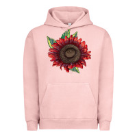 Pigment Salmon ProCut Red Sunflower Urban Hoodie - LillyAllenDesigns