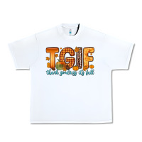White tgif thank goodness it s fall Urban Heavy Tee - Zillion Design Studio
