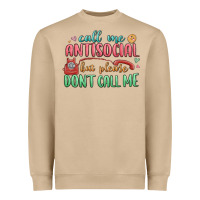 Mushroom call me antisocial but please dont call me Heavyweight Sweatshirt - MaliasSmallBusiness
