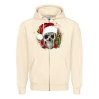 Sandshell skull Christmas cactus Zipper Hoodie - JahusDesignShop