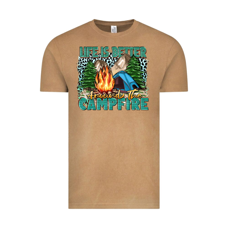 Life Is Better Around The Campfire Vintage Tee by Zillion Design Studio | Teevron