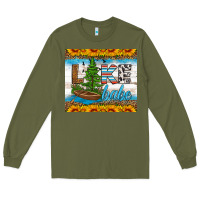 Army Green lake babe tumbler Long Sleeve Tee - HRA Design Shop