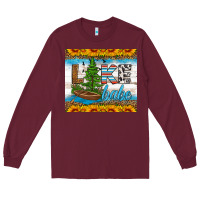 Burgundy lake babe tumbler Long Sleeve Tee - HRA Design Shop