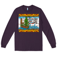 Plum lake babe tumbler Long Sleeve Tee - HRA Design Shop
