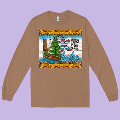Lake Babe Tumbler Long Sleeve Tee Designed By Hra Design Shop