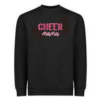 Black cheer mama Heavyweight Sweatshirt - MaliasSmallBusiness