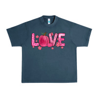 Midnight Navy love breast cancer Urban Heavy Tee - Zillion Design Studio