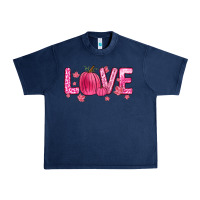 Navy love breast cancer Urban Heavy Tee - Zillion Design Studio