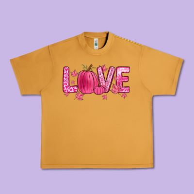 Love Breast Cancer Urban Heavy Tee Designed By Zillion Design Studio