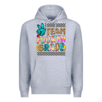 Heather Grey team fourth grade Premium Hoodie - NancyCooperArtShop